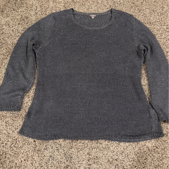 J Jill XL Gray Metallic Sweater - Picture 2 of 7